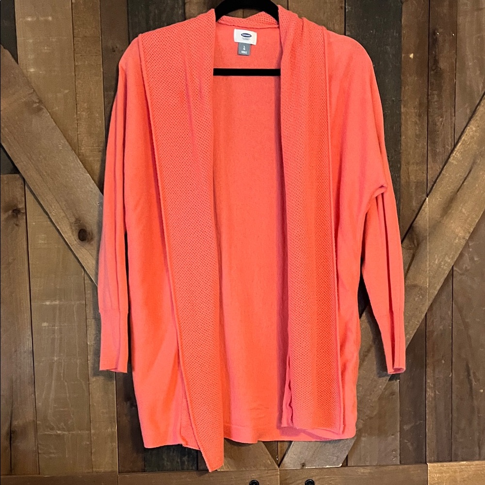 Old Navy Women's Vibrant Orange Cardigan